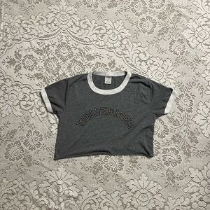 Women’s ringer tee Victoria’s Secret pink wolverine size medium